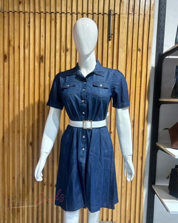 Designer Dress with Belt