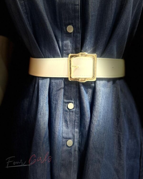 Designer Dress with Belt